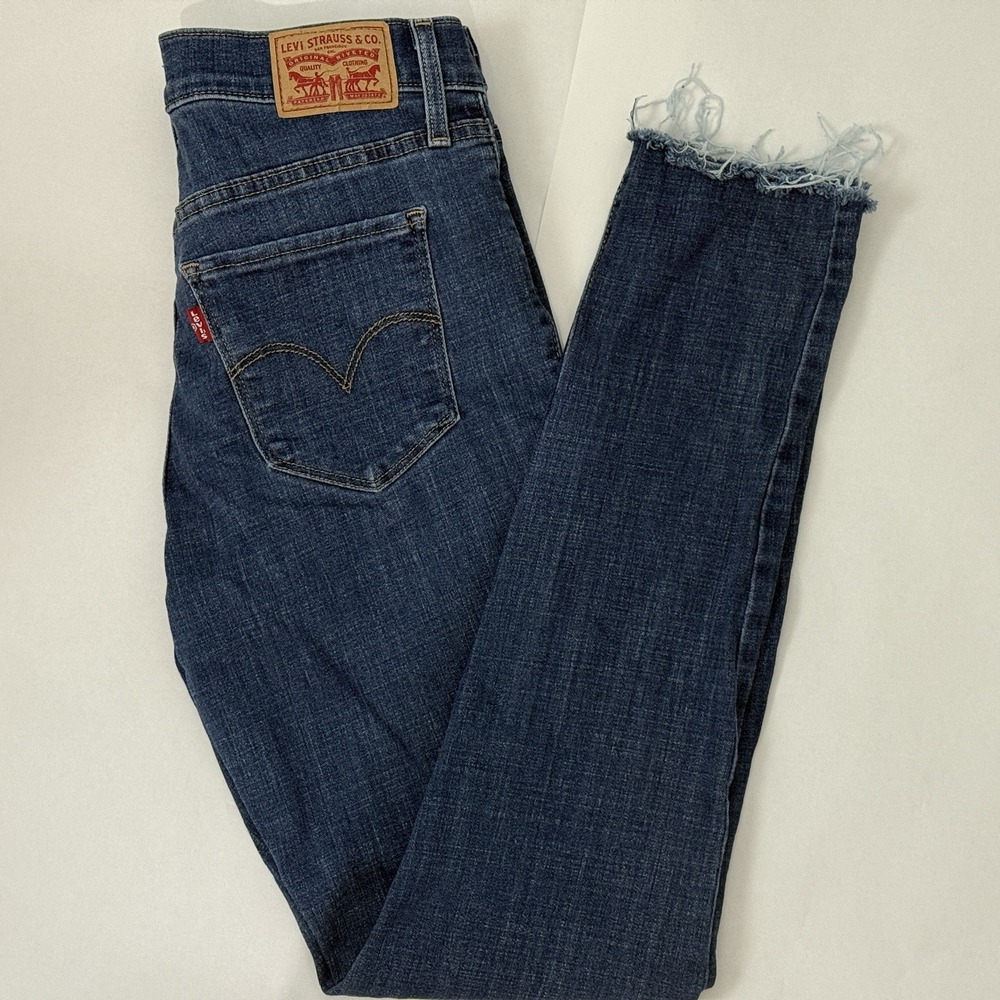 Levis 311 Jeans Womens Shaping‎ Skinny Sz 28 Dark Blue Denim Y2K Casual
